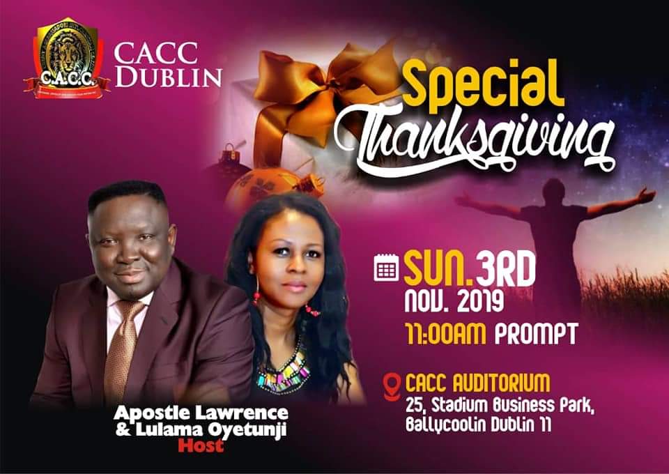 Special thanksgiving 