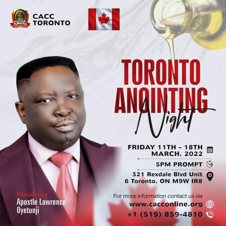 Toronto Anointing Night